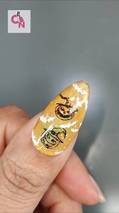 Day 33 of Spooky Halloween Nail Art Tutorials series ✨💅 Cute jack-o-lantern 🎃 themed nail art design #halloweennailart #nailarttutorial #halloween2025 #halloweennails #fblifestyle #magneticnails #nailarttutorial #jackolantern #stampingnailart | Crazy Nailzz - The Nail Art Studio