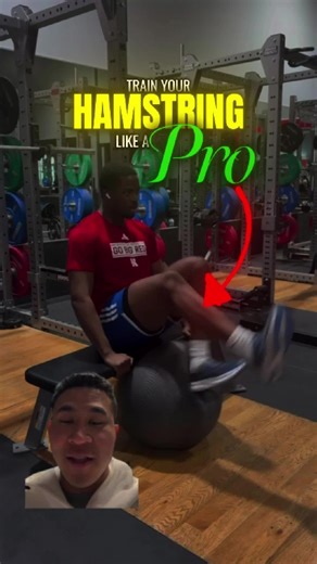 Train Hamstrings Like a Sprinter, Not a Gym Bro Most people train hamstrings for the pump. Sprinters train them for speed, control, and injury resistance. This stability ball hamstring curl keeps the hips elevated and the core braced, forcing the hamstrings to work through hip extension knee flexion — exactly how they function during sprinting. Why this drill works: Builds eccentric hamstring strength (key for sprint speed) Trains hip extension knee flexion together Improves posterior chain coor