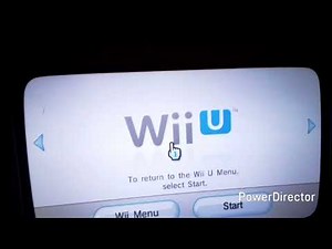 My wii menu on a wii u