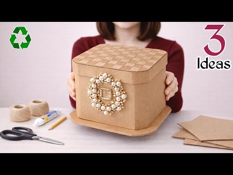 3 Ideas to Transform Waste Cardboard to Luxury Box! ✨😉