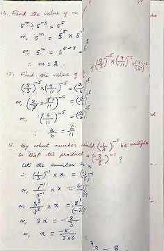 CBSE - Grade 8 - Mathematics - Exponents and Powers - Worksheet (MK) Solution