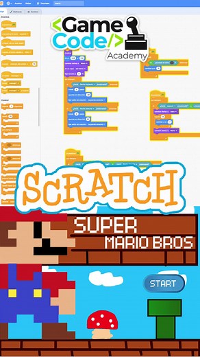 Marios Bros con Scratch #gamecodeacademy #videojuegos�� #programar #programación