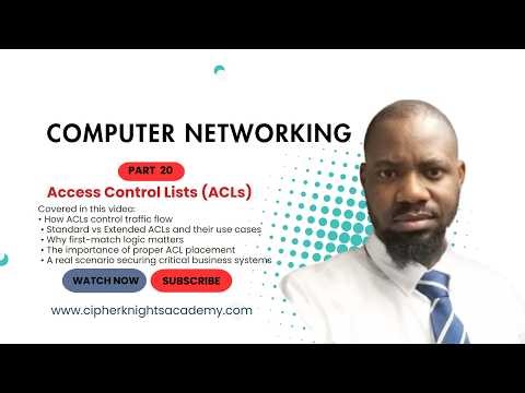 Part 20, 🚨 ACCESS CONTROL LISTS (ACLs) EXPLAINED | Standard vs Extended ACLs 🔐🔥