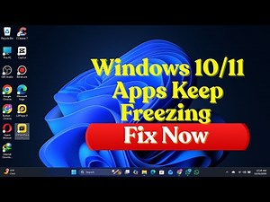 Windows 10/11 Apps Keep Freezing / Not Responding — FIXED (2025 Working Solution)