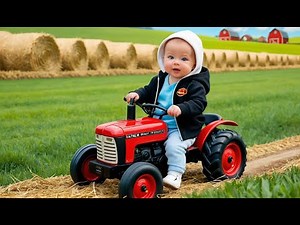 Tractor on the Farm Song | Fun Vehicle & Farm Rhyme for Kids | English