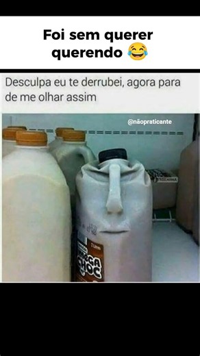 Ele deixou o vaso cair no chão sem querer e o vaso ficou parecendo um rosto bolado 😂