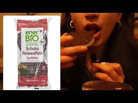 ASMR Mukbang | Crunchy Chocolate Rice Cakes 🍫✨ No Talking | Eating Sounds