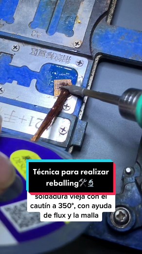 Técnica para realizar reballing de circuitos🛠🔬