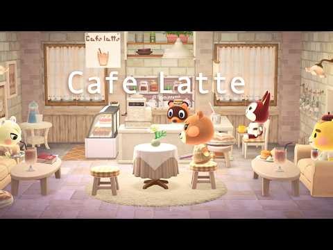 ☕ Cafe Latte 🥛 Relaxing Lo-fi for Study • Work • Relax｜ACNH Ambience