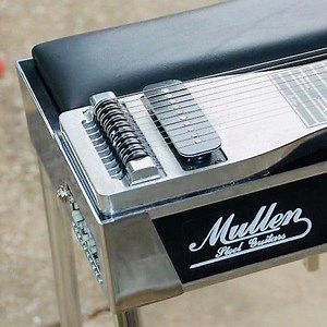 Mullen SD10 Royal Precision Pedal Steel Guitar in Black Finish with Pad & Hardcase (3 pedals, 5 knee levers and Bill Lawrence 705 Pick-up) - Promenade Music