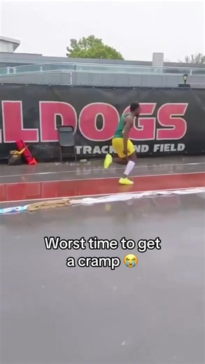 Epic Hamstring Cramp During Long Jump!
