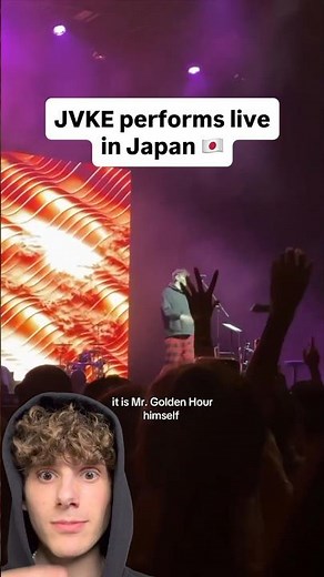 JVKE performs ‘her’ & ‘golden hour’ live in Japan (cred: ‪@kfel‬) #japan #goldenhour #asiatour
