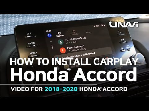 How to Install APPLE CARPLAY / ANDROID AUTO in HONDA ACCORD 2018, 2019, 2020