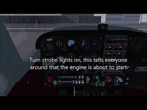 FlightGear cessna 172p startup tutorial