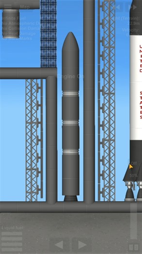 SFS X ICBM MISSILE #sfs #spaceflightsimulator #shortvideo