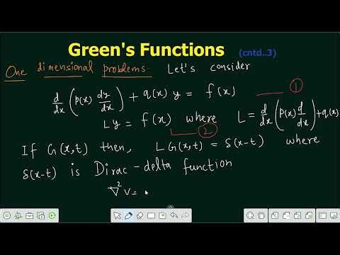 Lecture 88 | Green's Function solution to one dimensional differential equation