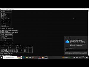 masuk ke databse lewat mysql
