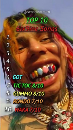 Top 10 6ix9ine Songs