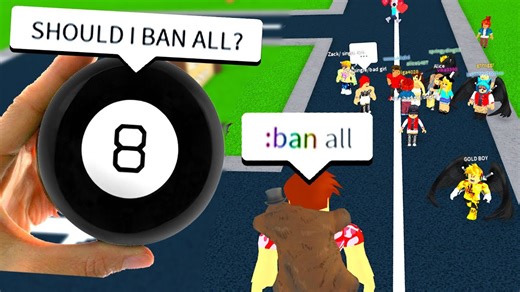 The magic eight ball decides my next Roblox admin commands