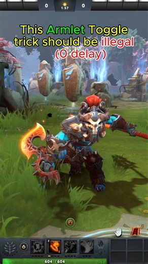 This Armlet Toggle Trick Is Actually Insane 💀 #dota2 #outplayed #dota2shorts #huscar