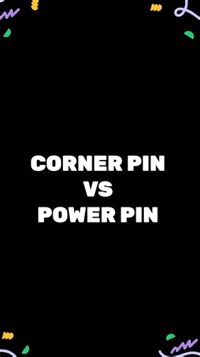 Corner Pin VS Power Pin🧐 #animation #aftereffects #motiongraphics