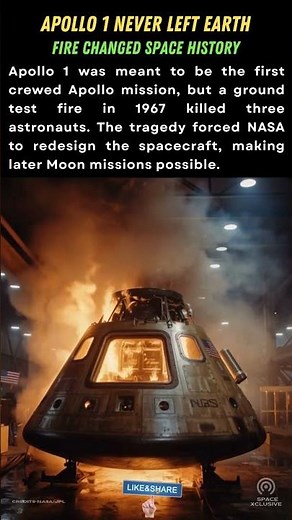 the mystery behind the Apollo 1 mission which killed three astronauts ? #SpaceHistory,#NASA,#apollo