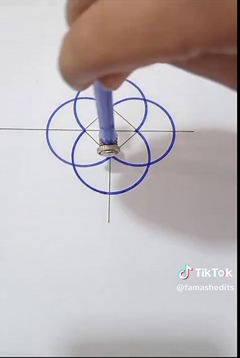Creative Math Drawing Techniques with a Compass