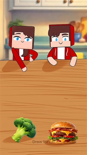 cheese burger or brocoli jj and sister Minecraft maizen Reverse Mod ⏪💀 #minecraft #shorts