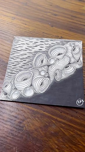 101K views · 789 reactions | Amazing And Relaxing Zentangle Pattern | Drawing Tutorial For Beginners #zentangle #doodle #zendoodle #art #zenart #mindfulart #trending #viral #easyart | Easy Art | Facebook