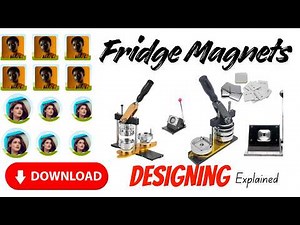 🎨 How to Design Square & Circle Fridge Magnet using Canva and Photoshop #photomagnets #fridgemagnets