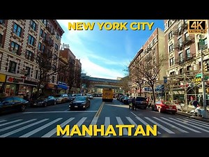 Driving Manhattan NYC - Broadway Washington Heights 4K