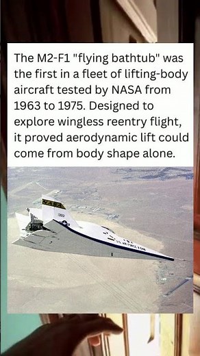 The “Flying Bathtub”: NASA’s first wingless aircraft experiment