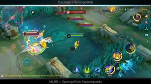 FREE SpongeBob skin with battle emote preview. | Otep MLBB