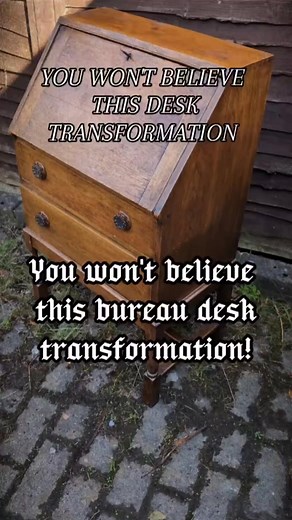 I promised that this bureau desk transformation would carry a piece...