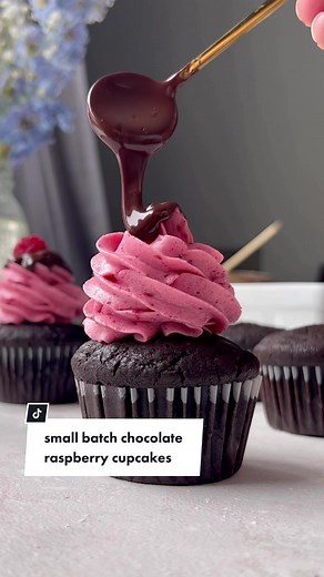 Decadent Chocolate Raspberry Cupcakes Recipe