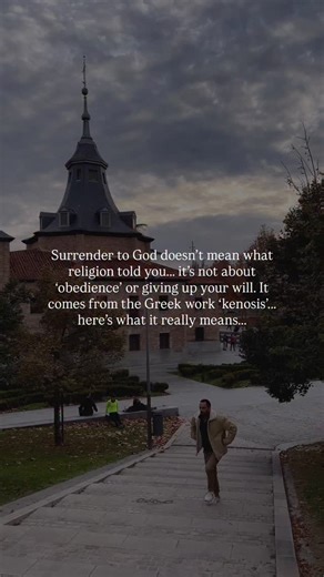 Most of us grew up taught that surrender means obedience… Giving up your will and following rules. But when you read kenosis in Greek, and trace the thread back to the prophets and Jesus’ own words, surrender becomes something else entirely. It’s not about control. It’s about emptying what blocks divine flow. It’s courageous, conscious releasing so God can fill the space. I was so shocked when I learned that surrender doesn’t mean what religion has told us. And I found this out when I started di