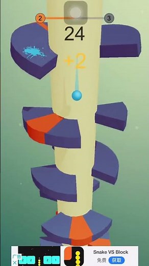 helix stuck jump ball #helixjumpgame #stuckball #helix