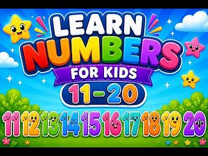 Numbers Eleven to Twenty | Numbers 11 to 20 | Learn to count with Number Friends for Kids!