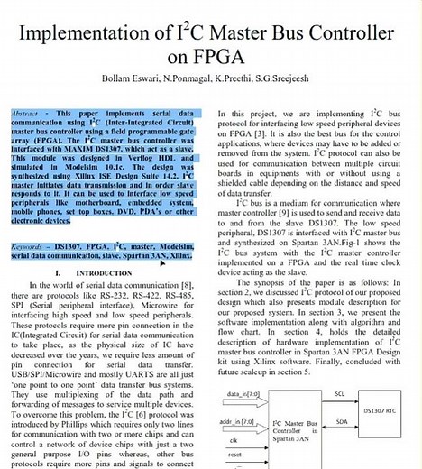 Implementation of I2C Master Bus Controller on FPGA