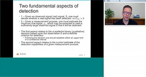 Detection Limit Concepts According to Currie