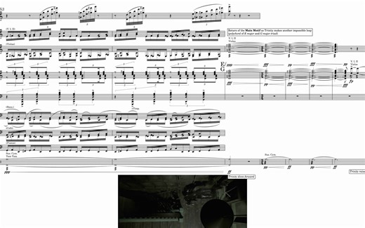 黑客帝国配乐缩谱分析The Matrix “Trinity Infinity” by Don Davis