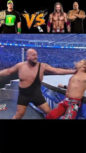 John cena vs big show edge highlights #edit #wwe #roman