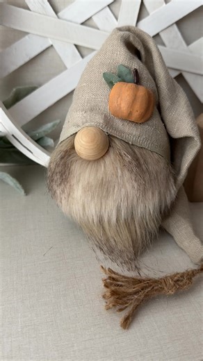 Grab a sock, fabric, and a bit of faux fur to glue together this fun and absolutely adorable Autumn gnome. #easycrafts #5minutecrafts #gnomesweetgnome | Ruffles And Rain Boots