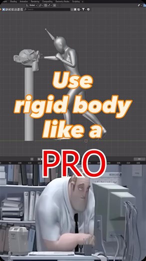nodex design | use rigid body in blender like a pro 🤯 follow for more tips 🔥 | Instagram
