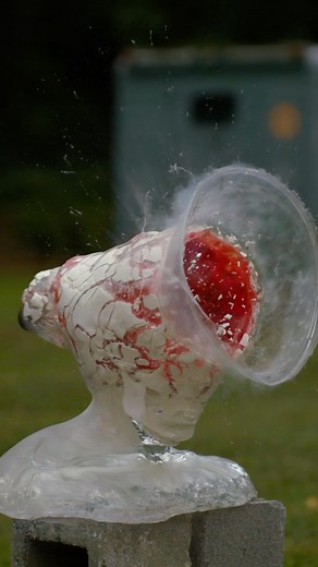 Gavin Free | In the latest slow mo video, we learn that getting hit with a 1 pound lead ball directly in the forehead from a gun the size of my... | Instagram