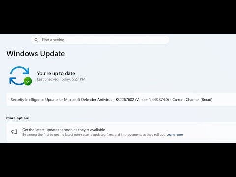 Fix Security Intelligence Update KB2267602 Microsoft Defender Antivirus Not Installing In Windows 11