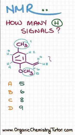 How Many NMR Signals Does Your Molecule Have #chemistry #nmr #organic