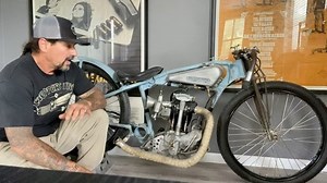 1935 Crocker 500cc alcohol speedway racer, made in Los Angeles California. #crocker #speedway #motorcycle #losangeles #california | Billy Lane of Choppers Inc.