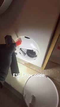 E18 Bosch washing Machine. Draining not sufficient, Book a visit at www.nimbleappliancerepairs.co.uk