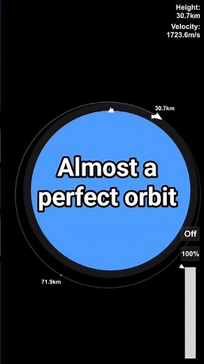 How to make a perfect orbit | Almost perfect #spaceflightsimulator #sfs